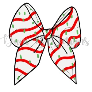 Christmas Cake hairbow image, Tree Cake, Christmas cake, red, green, white, printable, digital image, handmade, wall art, bow