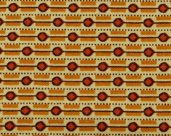 Fancy Free - DS Quilts by Denyse Schmidt 13" x 42" remnant - geometric dot stripe in orange