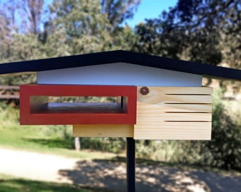 Mid Century Modern Birdhouse, Modular Bird Retreat, Bird Retreat, Sanctuary