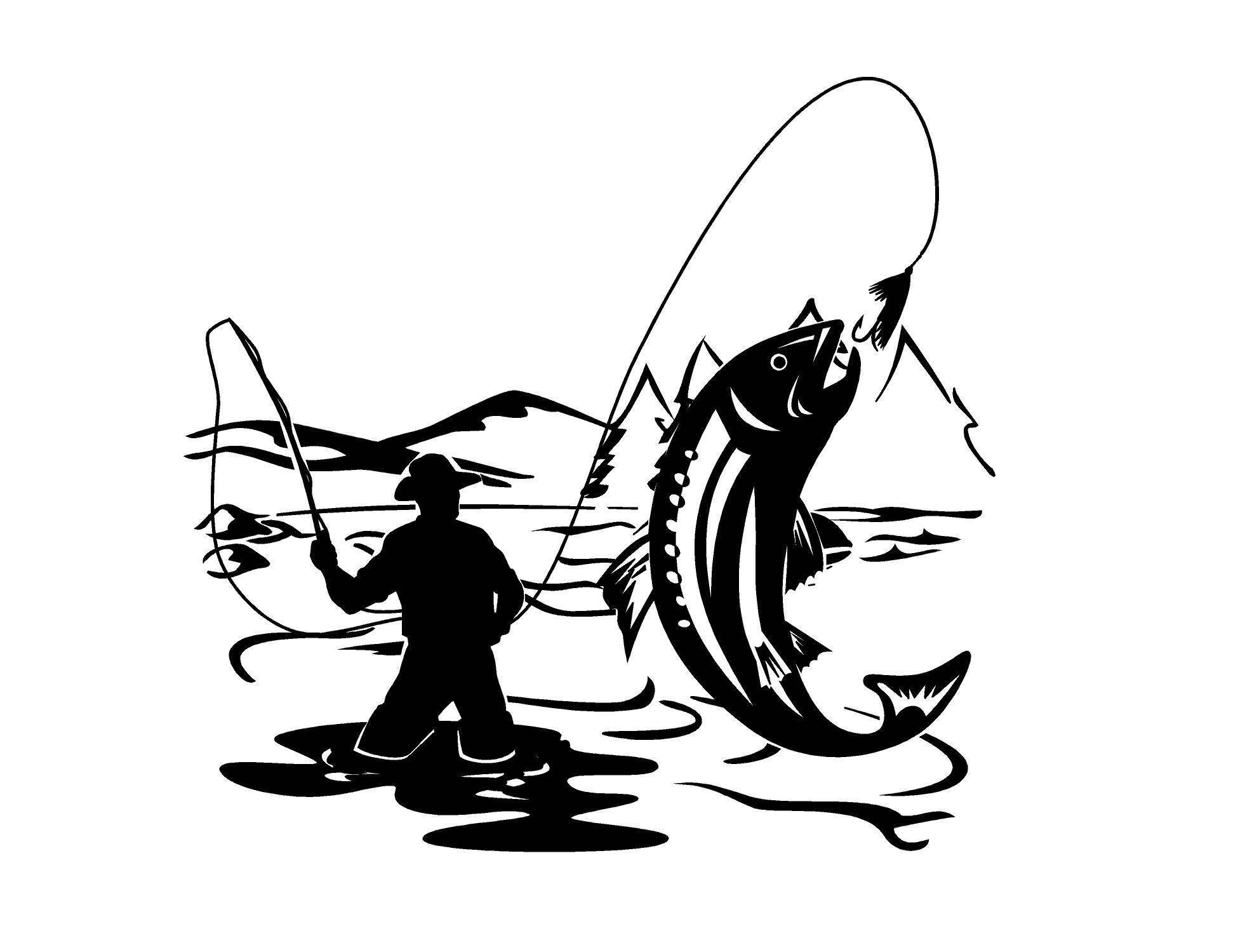 Download Fly Fishing Decal Trout decal Fishing Decal Lake Life Decal