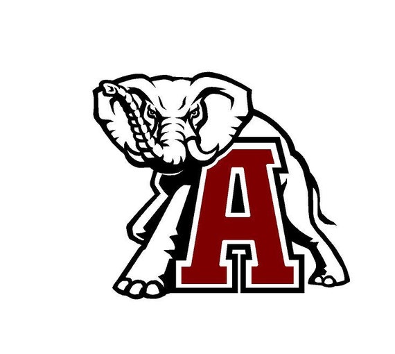 Alabama Football Roll Tide Decal Car Decal Vinyl Decal Ncaa College Football Alabama College Football Decal Window Decal