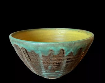 Vintage Mid Century Modern Original Edith Heath San Francisco California Studio Pottery Hand Thrown Bowl