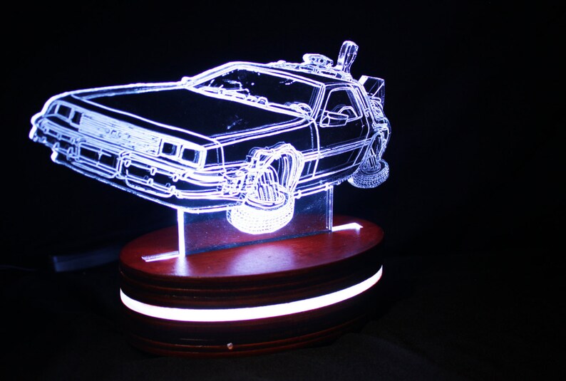 Back to the Future inspired Geek Desk lamp night light Etsy