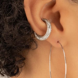 EAR CUFF Diamond CZ Gold Silver Turquoise Conch Cuff Multicolor stones Fake Piercing Boho Festival Body Jewelry Birthday Gift Mothers Day
