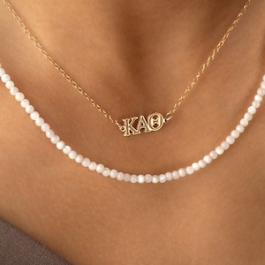 SORORITY GREEK LETTER pendant necklace • chi omega kappa gamma theta alpha phi zeta pi sigma xi delta tau psi omicron epsilon nu• NECC3AEMIp