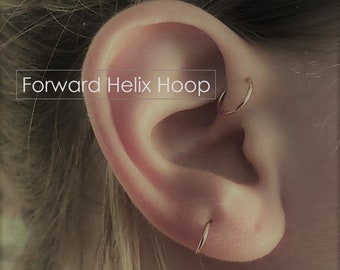 Forward Helix Hoop Etsy