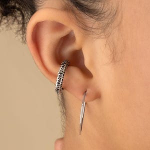 OORMANCHET ZWART cz goud zilver conch cuff turquoise veelkleurige stenen nep piercings festival lichaam sieraden verjaardagscadeau ECST1AA