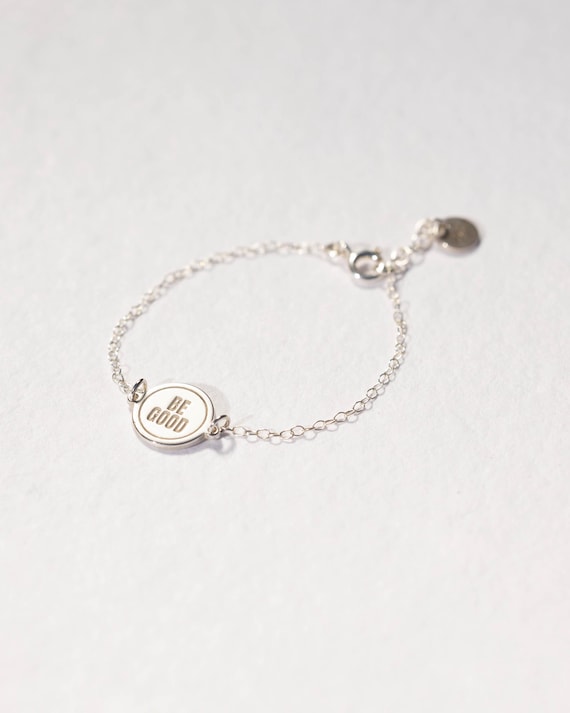 BE GOOD bracelet • chain bracelet or anklet • water resistant • adjustable