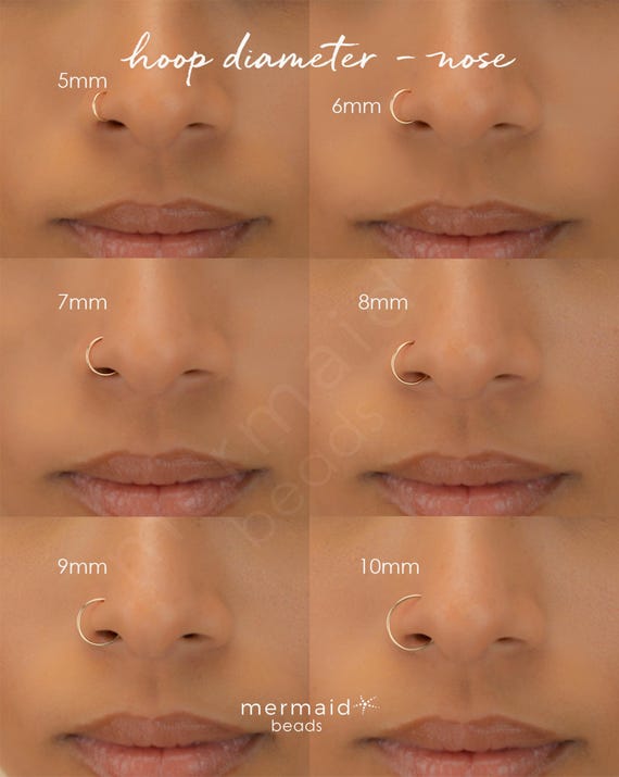 NOSE RING • seamless nose ring hoop • septum • gold nose ring • rose gold sterling silver • thin endless twist hoops • 22g 20g 18g • PISH2AQ