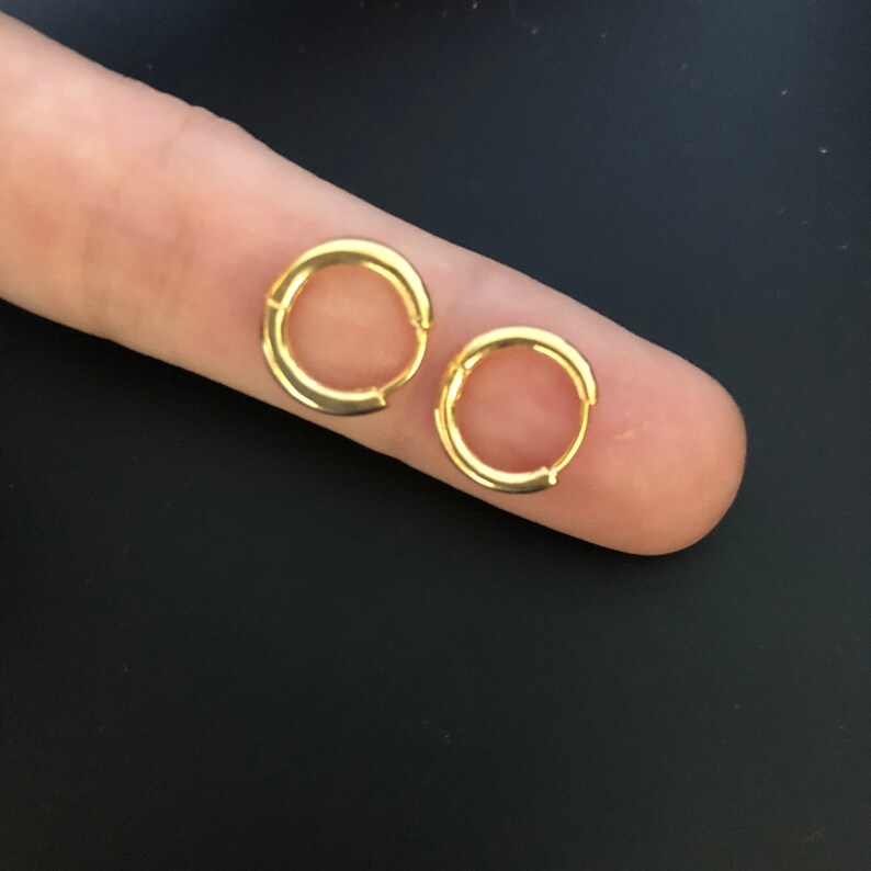 Clicker Hoop Earrings Nose Ring Cartilage Hoop 12g 14g Septum Etsy