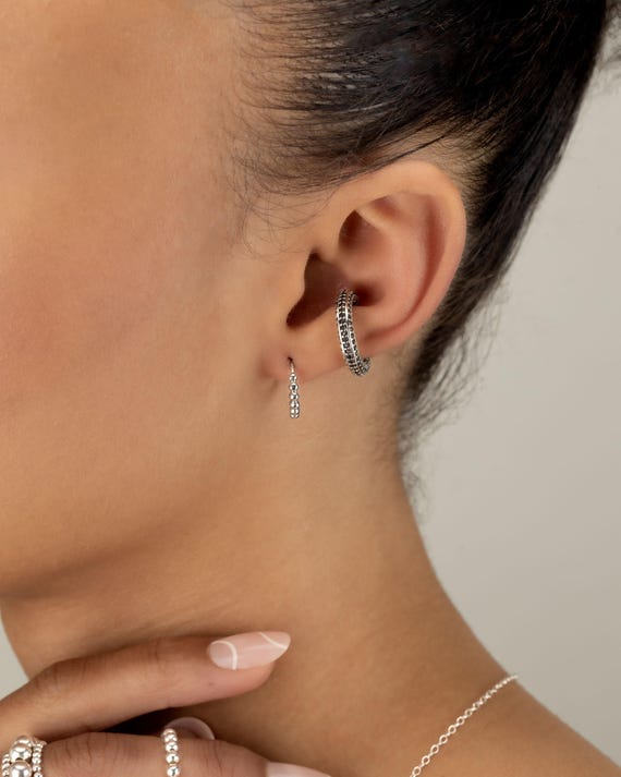EAR CUFF BLACK cz gold silver conch cuff turquoise multicolor stones fake piercing festival body jewelry birthday gift ECST1AA
