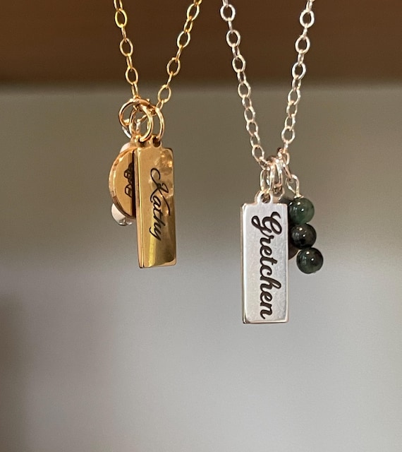 Custom engraved necklaces