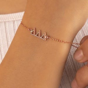 SORORITY GREEK LETTER bracelet • Delta Gamma Kappa Alpha Sigma Pi Theta Chi Omega Omicron Psi Phi • rush bid day sister gift  • BRCC3AEMIp