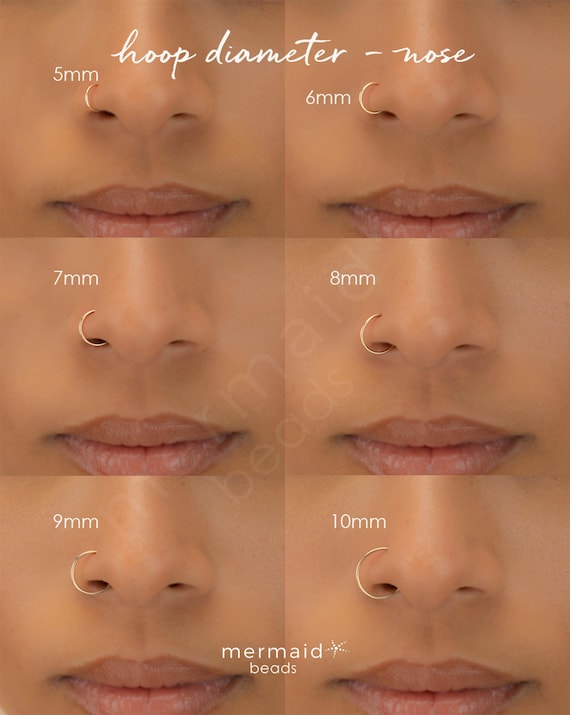 NOSE RING • seamless nose ring hoop • septum • gold nose ring • rose gold sterling silver • thin endless twist hoops • 22g 20g 18g • PISH2AQ