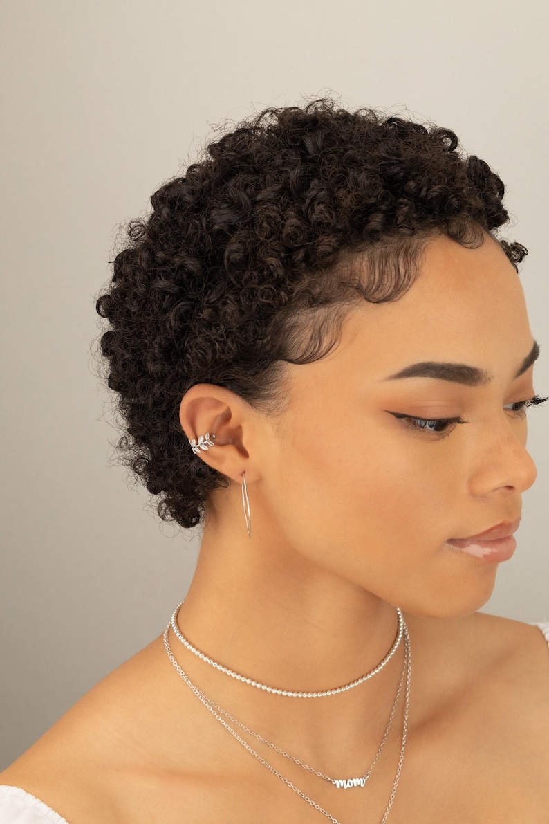 Ivy Leaf Ear Cuff • Gold or Silver Adjustable Wrap • no piercing needed image 6