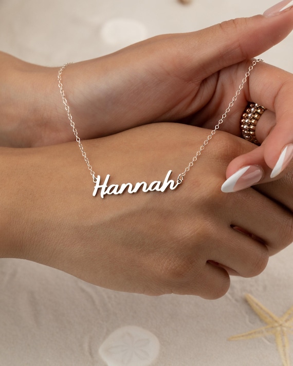 PERSONALIZED NAME NECKLACE • nickname or word • water resistant • bridesmaid gifts • birthday anniversary gift