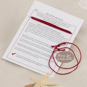 Rotes Schnur-Armband | Paare Armbänder | Rote Schnur des Schicksals-Faden | Kabbalah Armband | Verlobung | spiritueller Schmuck | Inspiration