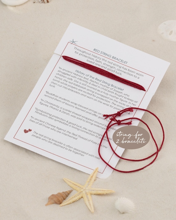 Red String Bracelet | Couples Bracelets | Red String of Fate Thread | Kabbalah Bracelet | Engagement  | Spiritual Jewelry | Inspiration