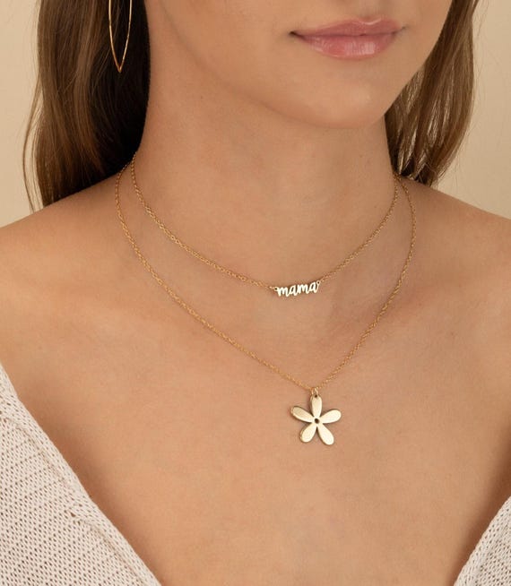MAMA PERSONALIZED NAME necklace • mom necklace • perfect gift for her • gift for mom maman mammy momma mother • water resistant • NECC3BGRIp