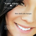 NOSE RING • seamless nose ring hoop • septum • gold nose ring • rose gold sterling silver • thin endless twist hoops • 22g 20g 18g • PISH2AQ