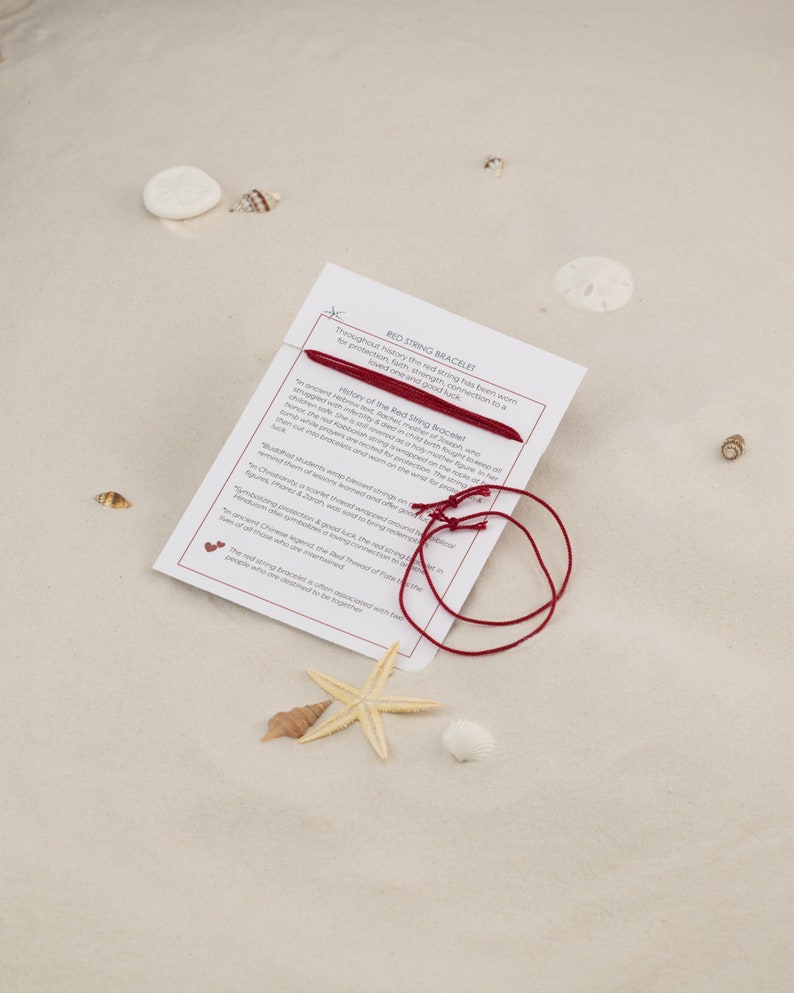 Red String Bracelet Couples Bracelets Red String of Fate Etsy