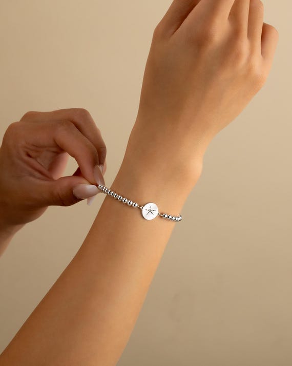 STARFISH CHARM BEADED bracelet • gift for her • ocean inspired beach lover stackable dainty bracelet • stretch water resistant • BRBP3CH2AK