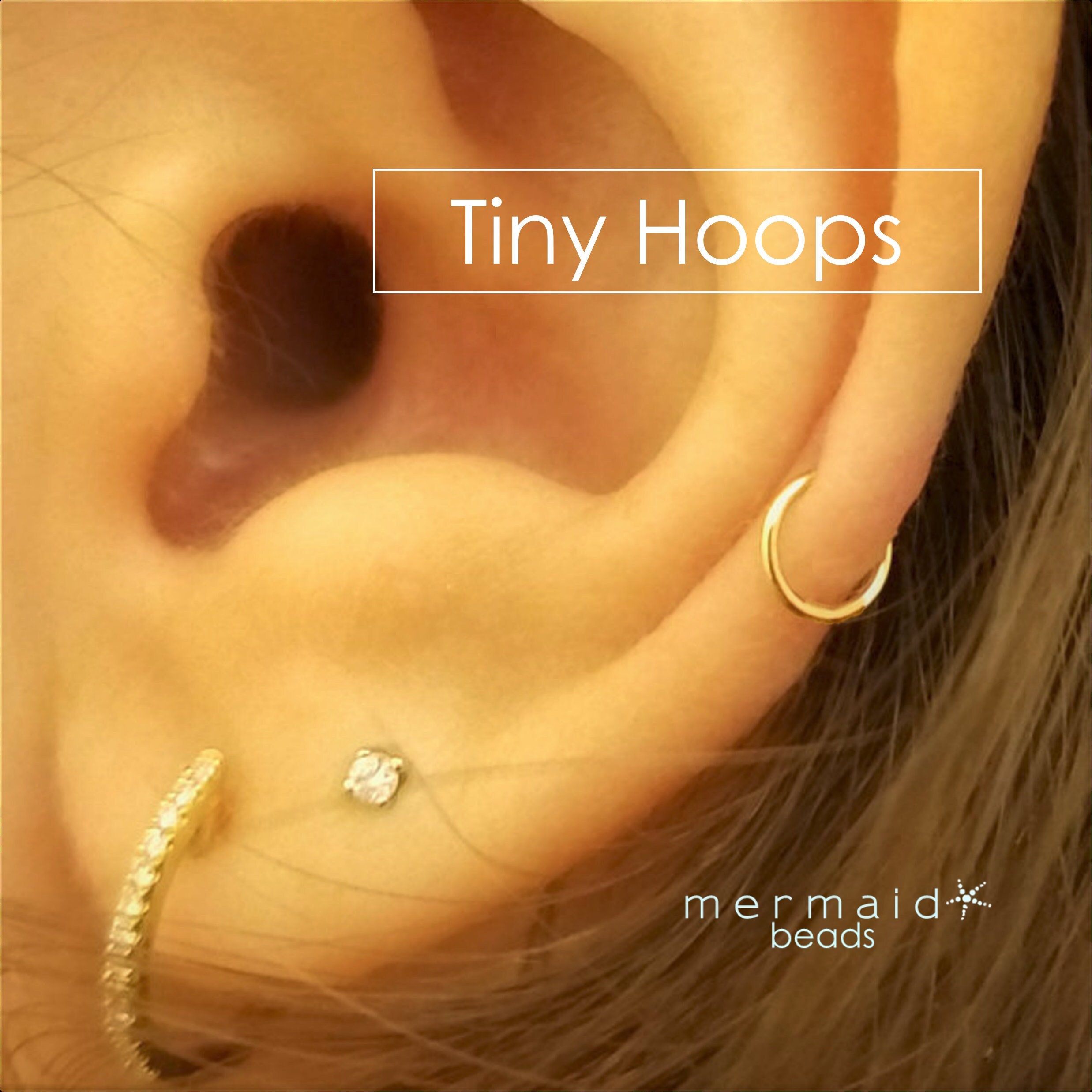 snug piercing with hoop