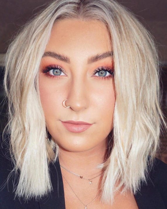 FAKE NOSE RING • no piercing needed body jewelry • dainty tiny faux hoop • gold nose ring • sterling silver rose gold • 22g 20g • FPFH2AA