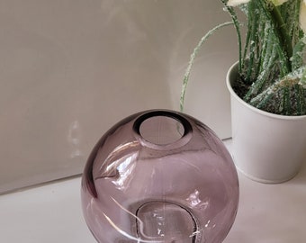 Amethyst Glass Bottle Vase