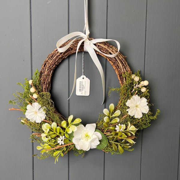 Leaf and flower Spring / Summer / Wedding WREATH