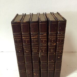 The Works Of Laurence Sterne. Edited by George Saintsbury. In 6 volumes. 1894. The Life & Opinions of Tristram Shandy // Gift Idea / Library