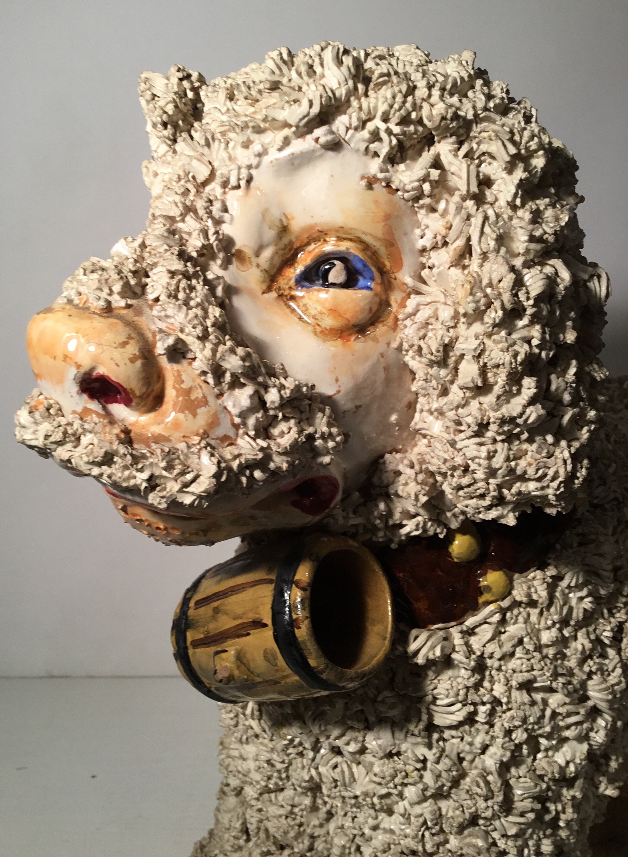 poodle nayothecorgi ceramic dog statue