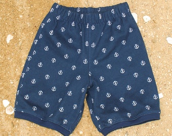 Pull jacquard short enfant bio "Ancre", fabriqué à partir de matières certifiées biologiques