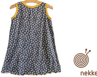 SALES Bio, Kleid ärmellos "Gänseblümchen" Jersey, aus zertif. Biostoffen, kindgerecht und bequem, handgemacht in der Lausitz