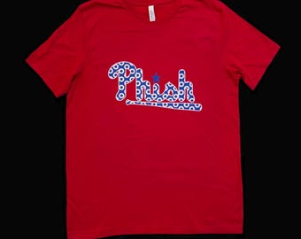 Phish Tshirt, Red Phish Phillies Inspired Tshirt, Phish Tshirt, Phish Phillies Inspired Tshirt