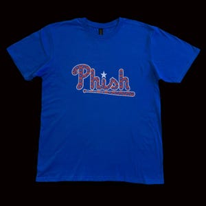 Phish Tshirt, Dark Blue Phish Phillies Inspired Tshirt, Phish Tshirt, Phish Phillies Inspired Tshirt