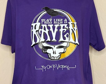 Steal Your Face Ravens Tshirt, Ravens SYF Tshirt, Ravens Football Tshirt, Steal Your Face tshirt, Grateful Dead Ravens tshirt, Ravens