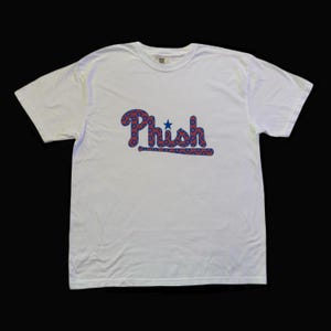 Phish Tshirt, White Phish Phillies Inspired Tshirt, Phish Tshirt, Phish Phillies Inspired Tshirt