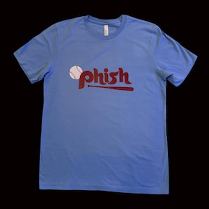 Phish Tshirt, Blue Phish Phillies Inspired Tshirt, Phish Tshirt, Phish Phillies Inspired Tshirt, Fishman Inspired Tshirt