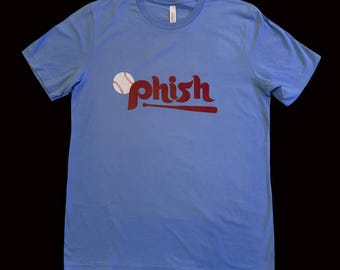 Phish Tshirt, Blue Phish Phillies Inspired Tshirt, Phish Tshirt, Phish Phillies Inspired Tshirt, Fishman Inspired Tshirt