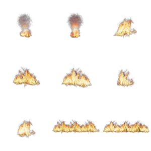 20+ PNG realistic fire & smoke photoshop overlays, png files,photoshop overlays, overlay bundle, realistic fire images, instant download
