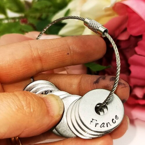 Travel Keychain Gift for Traveller Travel Rings Traveller Etsy UK