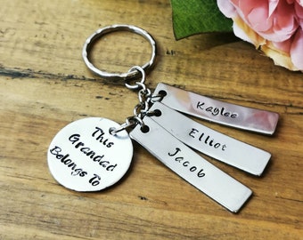 Pops Family Grandparent Gift Grandad Keyring Grandad Birthday Gift Personalised Present Gramps Grandpa Gift Chic Unique Gift Ideas