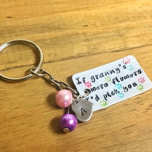 Grandma gift, Personalised Grandma Gift, Gifts for Grandmas, Personalised Nanny Keychain, Personalised Granny Keyring, Nana Gift, Granny