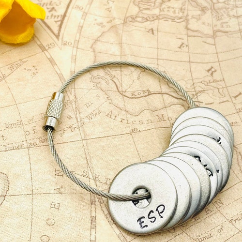 Travel Keychain Gift for Traveller Travel Rings Traveller Etsy UK