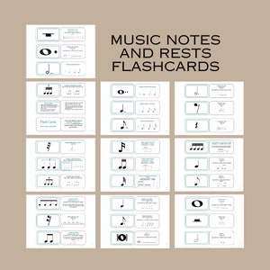 Tarjetas didácticas con valores de notas musicales, Tarjetas didácticas sobre música, Escuela, Juegos de aprendizaje, Juegos de música, Juegos para profesores de música, Juegos imprimibles, Educación en el hogar
