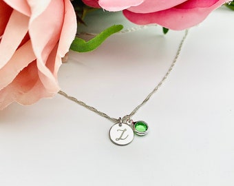 Bridesmaid Gift Jewellery 925 Sterling Silver Pendant single Swarovsaki crystal on Sterling Silver Chain Choice of Chain Length Gift Boxed