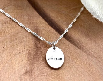Maths Teacher necklace, Thank you Maths Tutor silver gift
