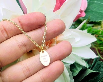 Mumford and sons inspired necklace , I will wait, awake my soul, lover of the light,