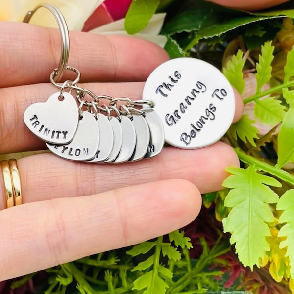 This Granny belongs to, Granny Mothers Day gift, This Granny is loved by, Personalised Mothers Day gifts, Nanny Mothers Day, Granny key ring